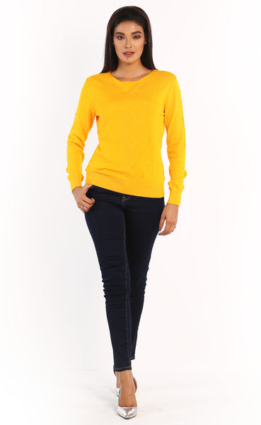 Ladies Pullover- Gold Fusion