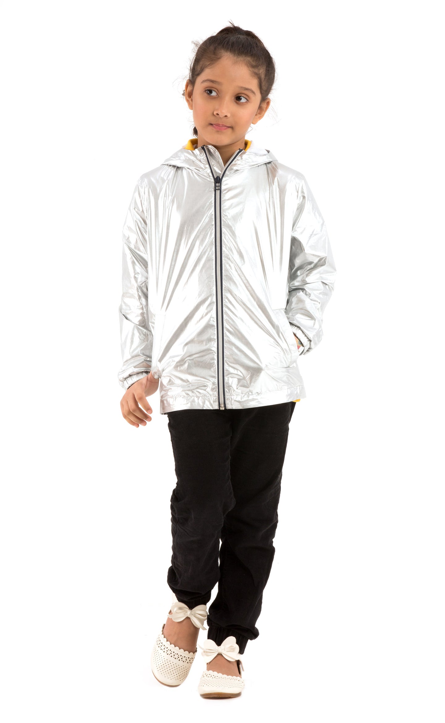 Girls Windbreaker- Silver