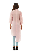 Load image into Gallery viewer, Women Rose Pink Embroidered Kurti
