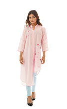 Load image into Gallery viewer, Women Rose Pink Embroidered Kurti
