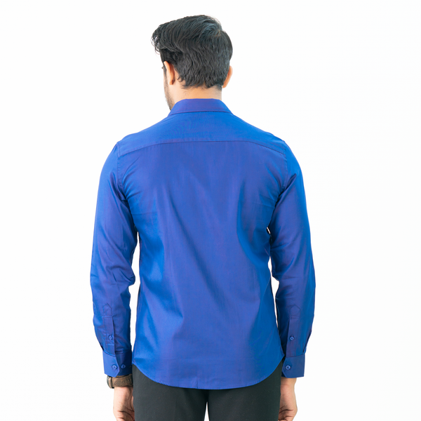 Mens Formal Shirt-Aqua Blue