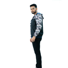 Load image into Gallery viewer, Mens Windbreaker- Black White
