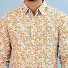 Load image into Gallery viewer, Mens Casual Shirt- White Orange
