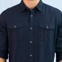 Load image into Gallery viewer, Mens Casual Shirt-Navy
