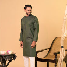 Load image into Gallery viewer, Mens Embroidery Panjabi-Eggplant
