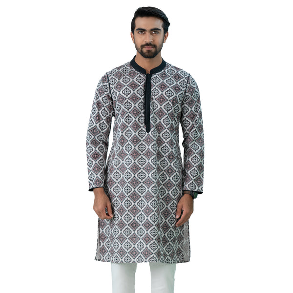 Mens Panjabi - Gray