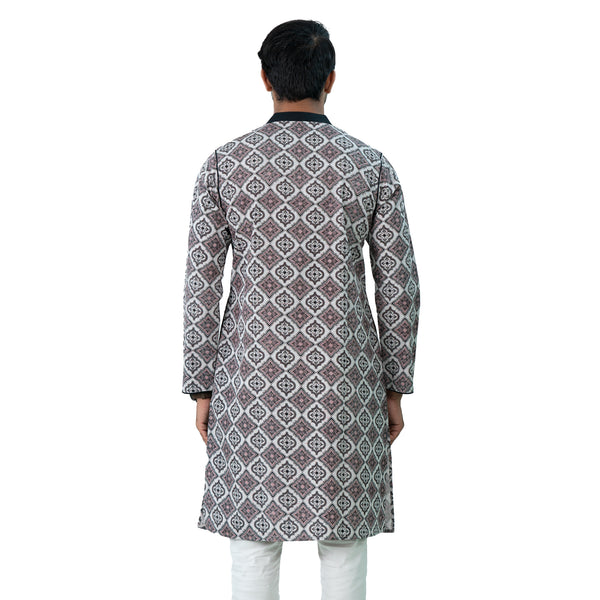 Mens Panjabi - Gray