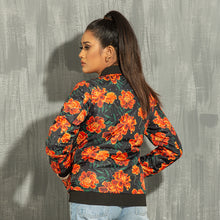 Load image into Gallery viewer, Womens Bomber- Black Aop
