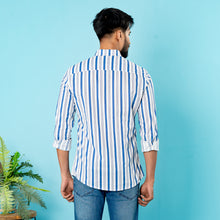 Load image into Gallery viewer, Mens Casual Shirt- Blue/White
