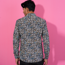 Load image into Gallery viewer, Mens Casual Shirt- Black/Yellow
