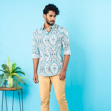 Load image into Gallery viewer, Mens Casual Shirt- Powder Blue
