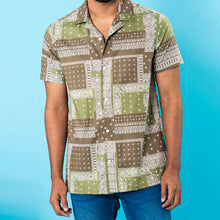 Load image into Gallery viewer, Mens Hawaii Shirt- Olive/White
