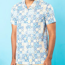 Load image into Gallery viewer, Mens Hawaii Shirt-Navy/White
