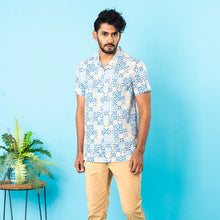 Load image into Gallery viewer, Mens Hawaii Shirt-Navy/White
