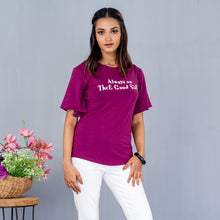 Load image into Gallery viewer, Ladies T-Shirt- Purple
