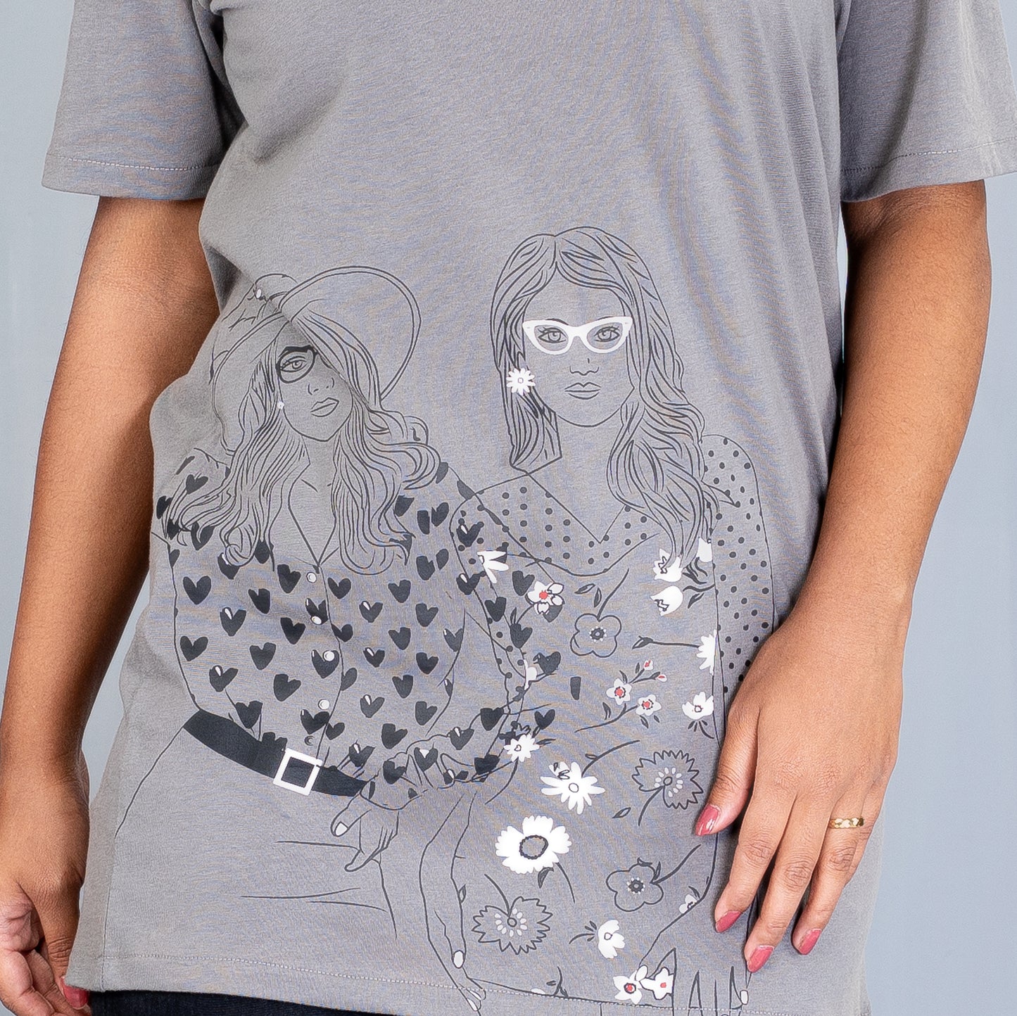 Womens T-Shirt- Grey