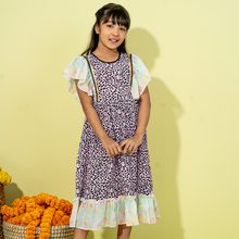Load image into Gallery viewer, Girls Frock- Purple
