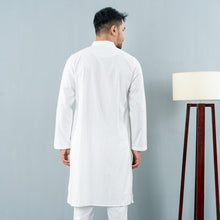 Load image into Gallery viewer, Mens Embroidery Panjabi- White
