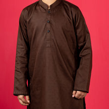 Load image into Gallery viewer, Boys Basic Panjabi- Brown
