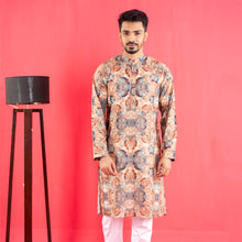 Load image into Gallery viewer, Mens Basic Panjabi- Marble Blue
