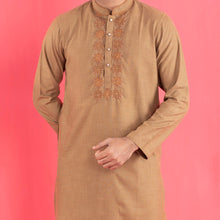 Load image into Gallery viewer, Mens Panjabi- Amber Gold
