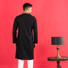 Load image into Gallery viewer, Men&#39;s Black Panjabi
