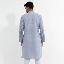Load image into Gallery viewer, Mens Panjabi- Gray Navy
