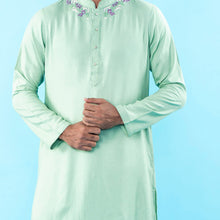 Load image into Gallery viewer, Mens Embroidery Panjabi- Mint
