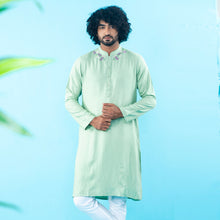Load image into Gallery viewer, Mens Embroidery Panjabi- Mint
