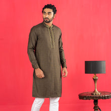 Load image into Gallery viewer, Mens Embroidery Panjabi- Carob
