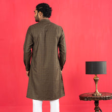 Load image into Gallery viewer, Mens Embroidery Panjabi- Carob
