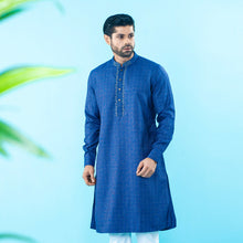 Load image into Gallery viewer, Mens Embroidery Panjabi- Blue

