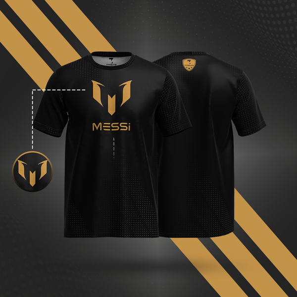 Men'S T-Shirt (Messi) - Black