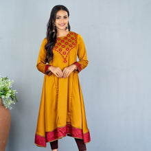 Load image into Gallery viewer, Ladies Kurti- Mustard
