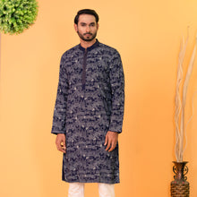 Load image into Gallery viewer, Mens Panjabi- Navy
