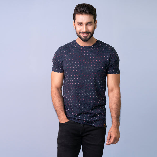 Mens T-Shirt-Navy