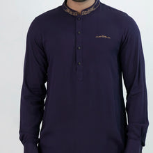 Load image into Gallery viewer, Mens Embroidery Panjabi- Navy
