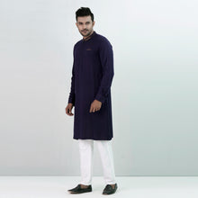 Load image into Gallery viewer, Mens Embroidery Panjabi- Navy
