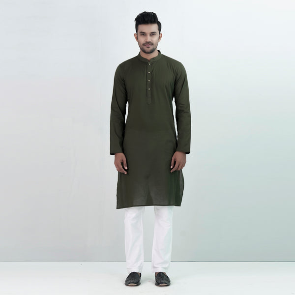 Mens Panjabi- Olive