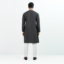 Load image into Gallery viewer, Mens Embroidery Panjabi- Dark Grey
