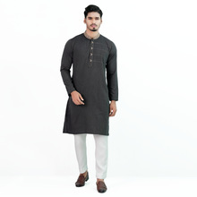 Load image into Gallery viewer, Mens Embroidery Panjabi- Dark Grey

