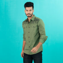 Load image into Gallery viewer, Mens Casual Shirt- Olive
