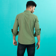 Load image into Gallery viewer, Mens Casual Shirt- Olive
