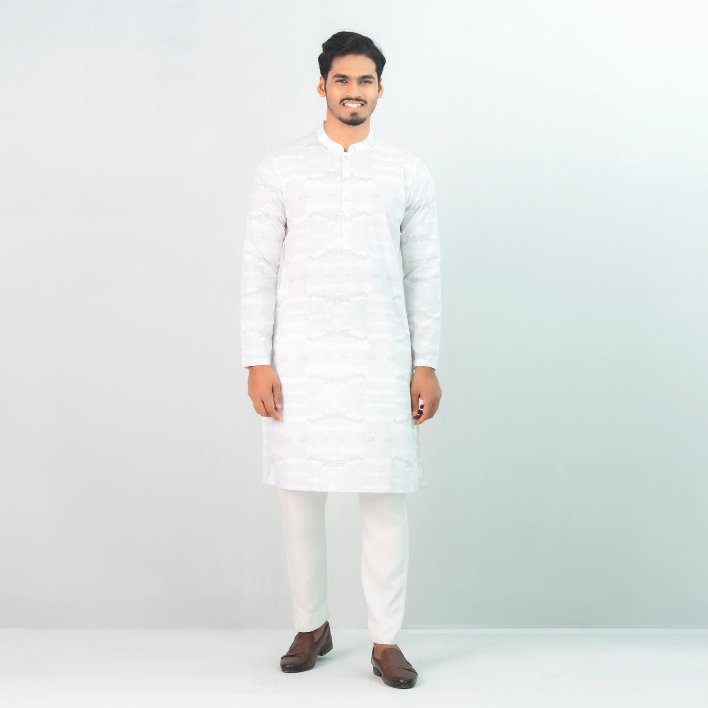 Mens Panjabi- White