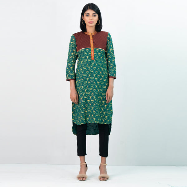 Ladies Kurti- Green