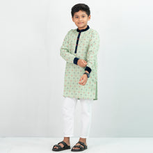 Load image into Gallery viewer, Boys Panjabi- Green Printed
