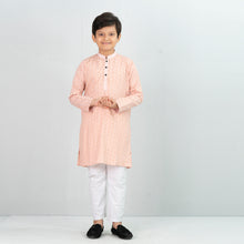 Load image into Gallery viewer, Boys Coral Printed Panjabi
