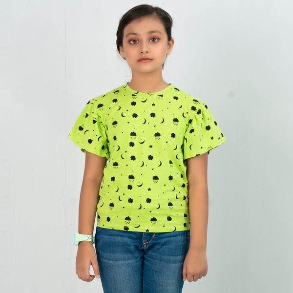 Girls T-Shirt- Lime