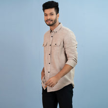 Load image into Gallery viewer, Mens Casual Shirt- Sand
