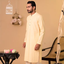 Load image into Gallery viewer, Mens Basic Panjabi-Yellow 1
